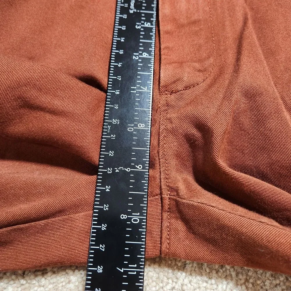J. Crew Mercantile Pants Men 30x30(28.5) Burnt Orange Slim Straight
